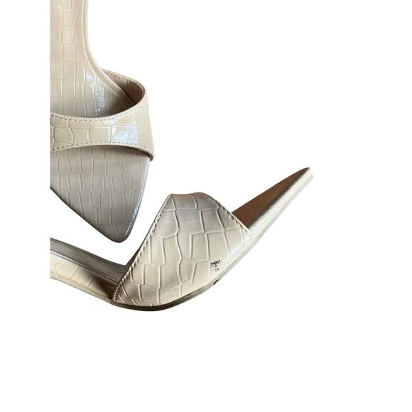 Tan High heels faux snakeskin - Picture 4 of 5